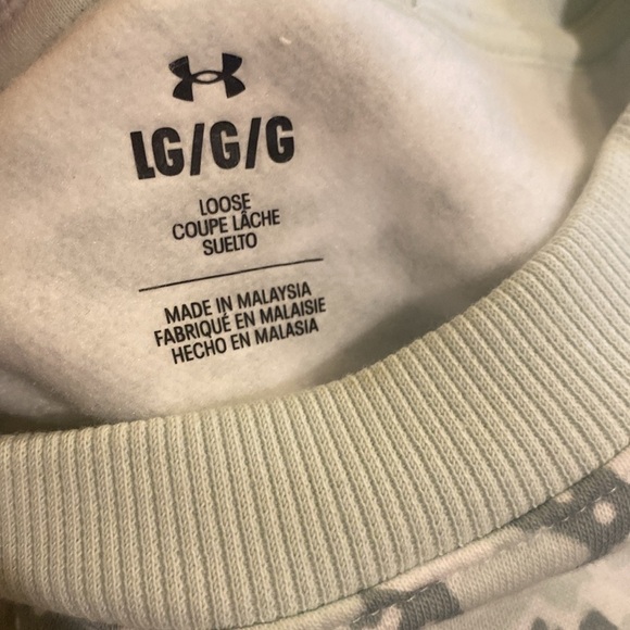 NWOT Under Armor Thin Fleece Slouchy Pullover - Picture 4 of 4